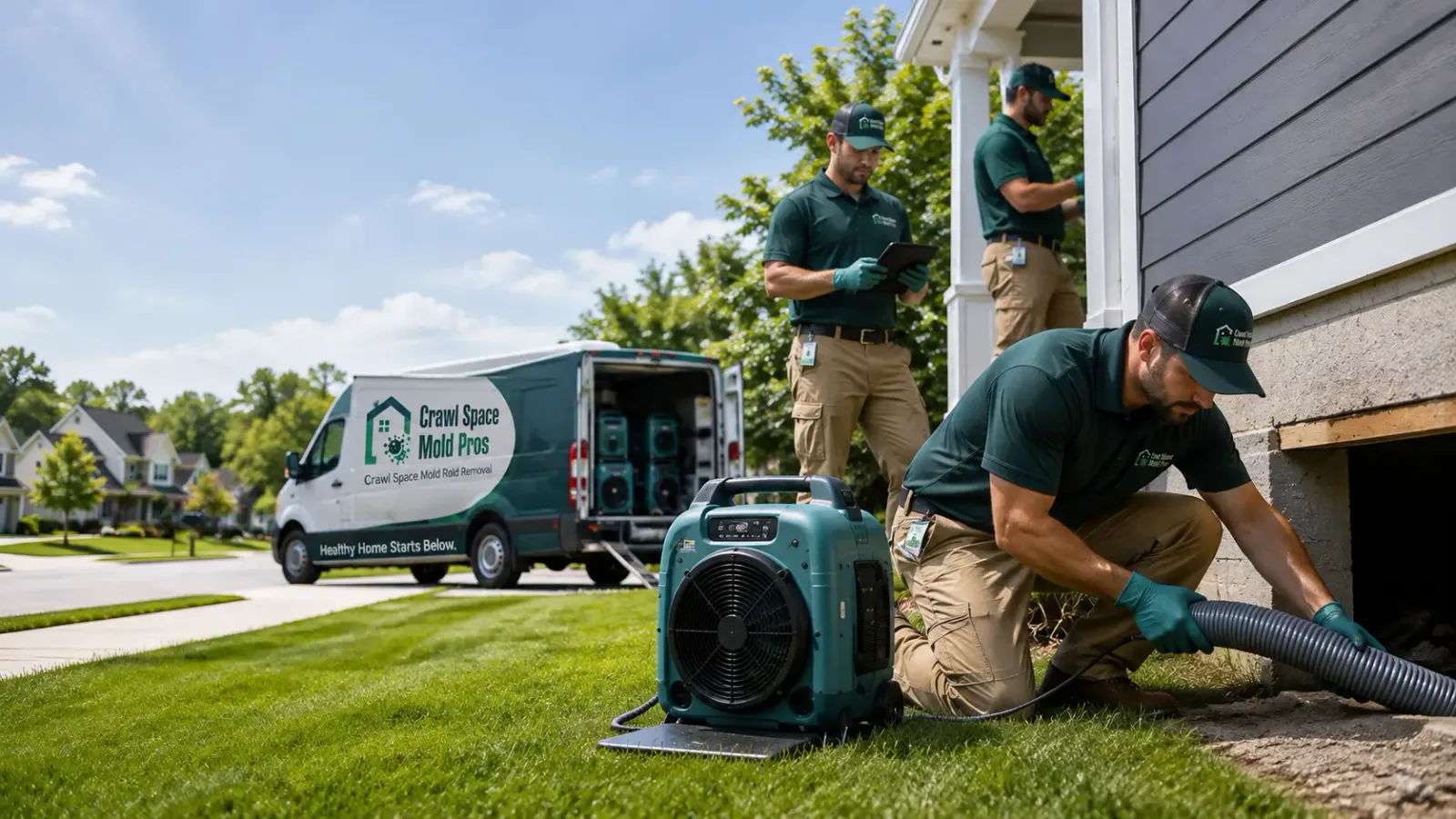 Crawl Space Mold Removal in Princeton, CA